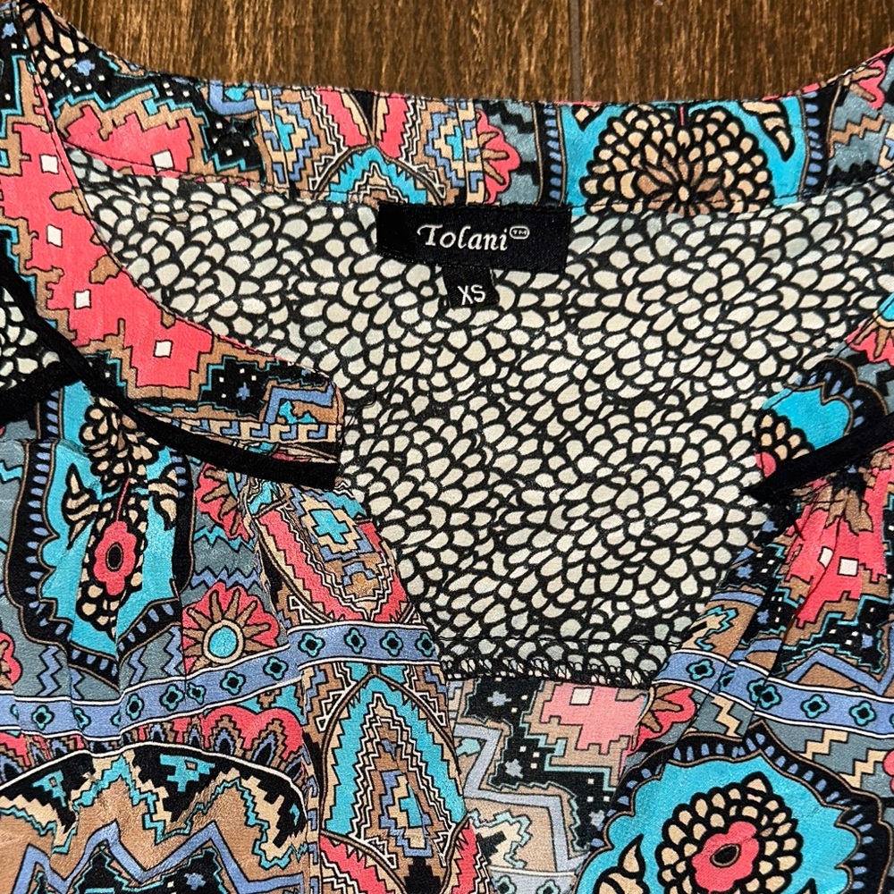 Tolani Boho Print Dress Bundle XS Colorful Paisley Tunic Dresses - Picture 6 of 16